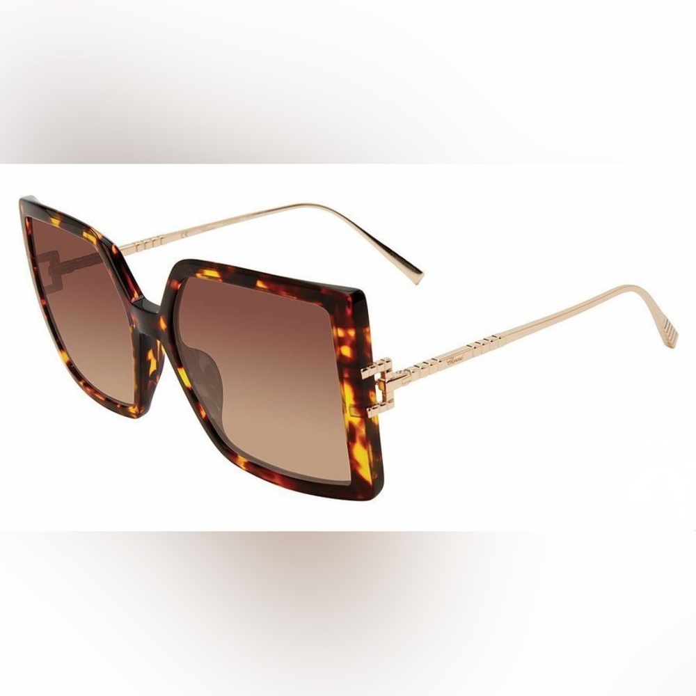 ✨🛍️ NWT Chopard Tortoiseshell Gradient Lens Sunglasses IKCH334 - Full Inclusion